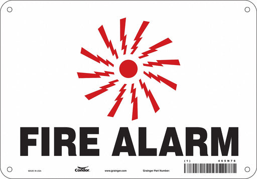 Safety Sign 7 in x 10 in Polyethylene