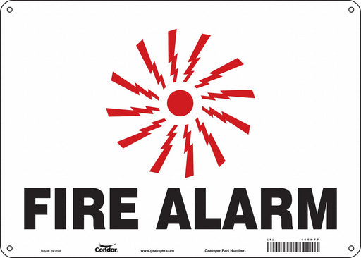 Safety Sign 10 in x 14 in Polyethylene