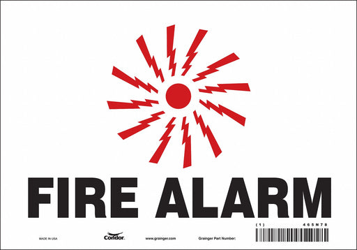Safety Sign 7 in x 10 in Vinyl