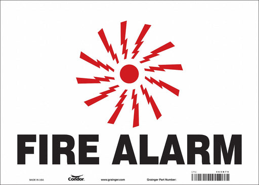 Safety Sign 10 in x 14 in Vinyl