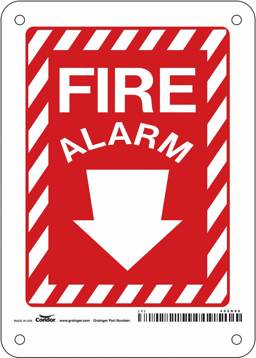 Safety Sign 7 in x 5 in Aluminum