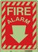 Safety Sign 14 in x 10 in Glow Vinyl