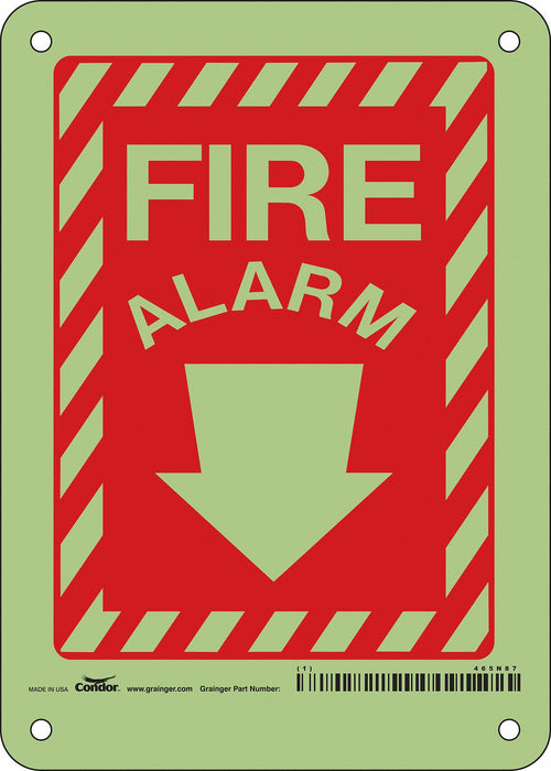 Safety Sign 7 in x 5 in Polyethylene