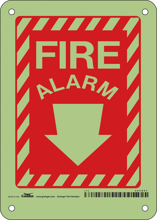 Safety Sign 7 in x 5 in Polyethylene