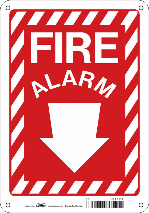 Safety Sign 10 in x 7 in Polyethylene