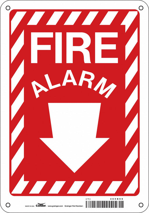 Safety Sign 10 in x 7 in Polyethylene