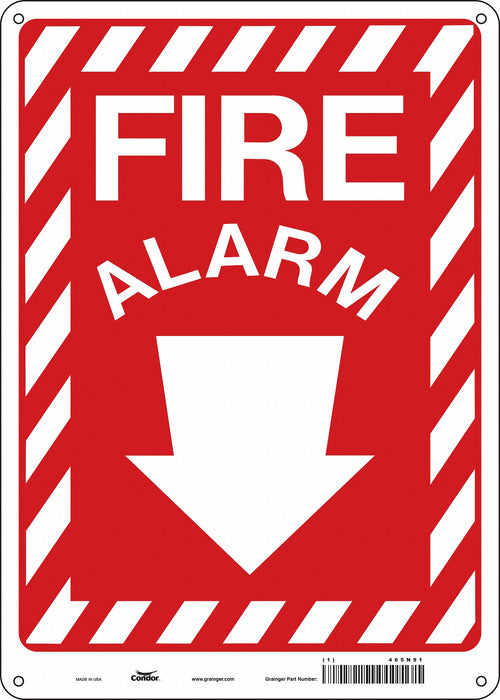 Safety Sign 14 in x 10 in Polyethylene