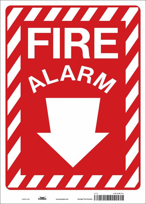 Safety Sign 14 in x 10 in Vinyl