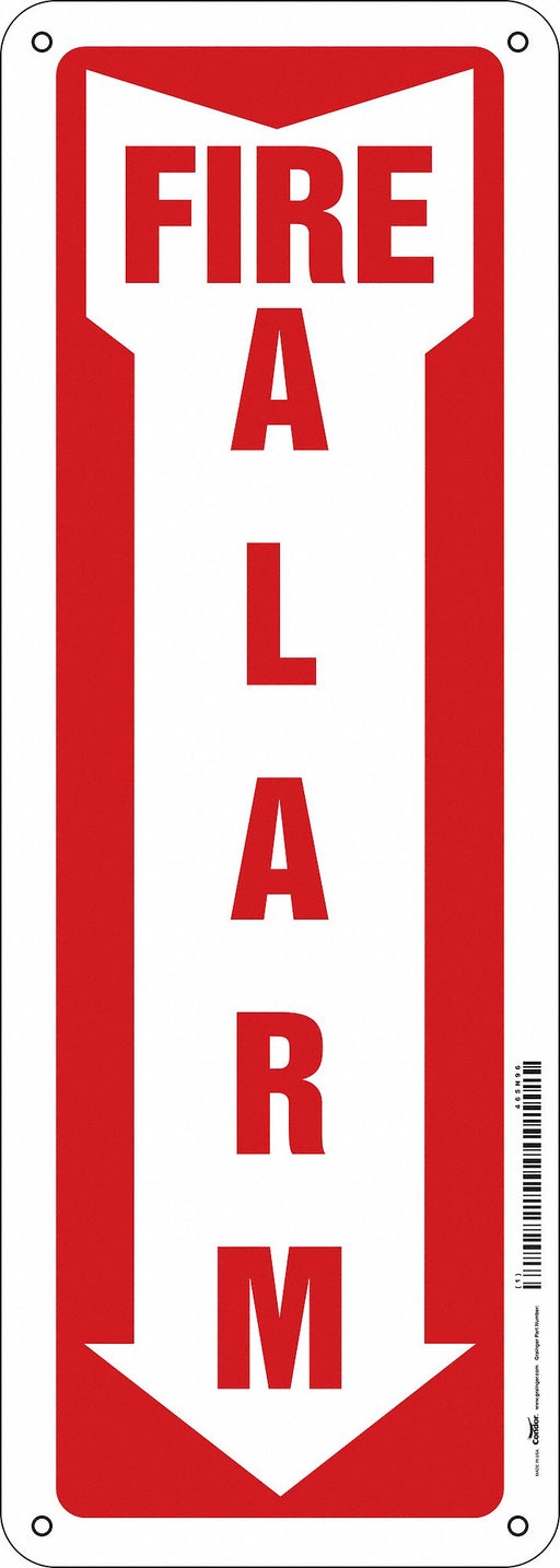 Safety Sign 14 in x 5 in Aluminum