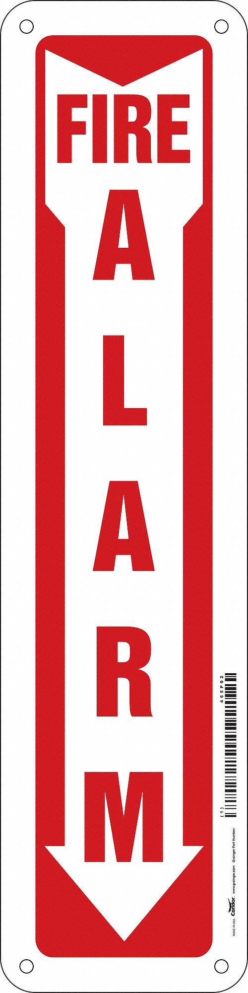 Safety Sign 14 x 3 1/2 in Polyethylene
