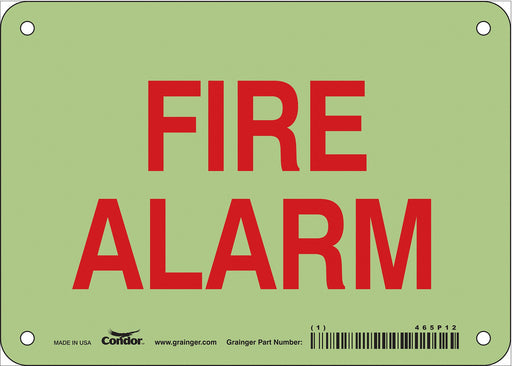 Safety Sign 5 in x 7 in Polyethylene