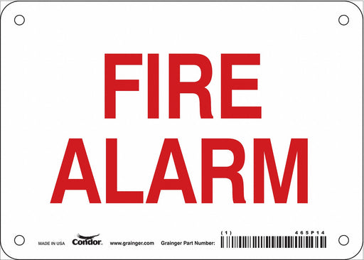 Safety Sign 5 in x 7 in Polyethylene