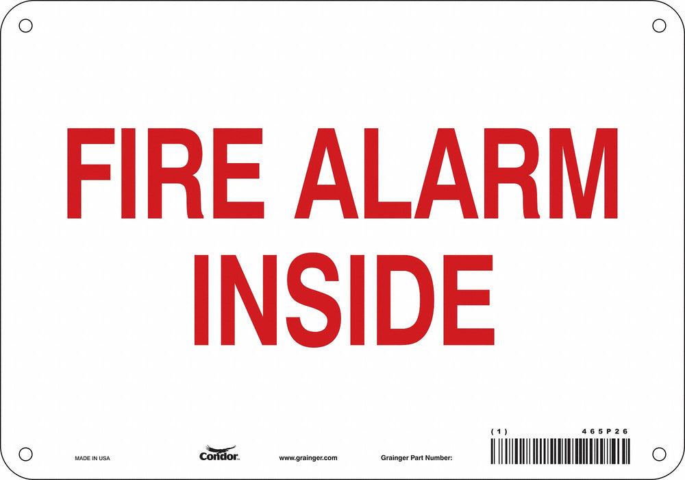 Safety Sign 7 in x 10 in Aluminum