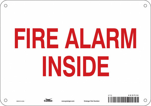 Safety Sign 7 in x 10 in Aluminum