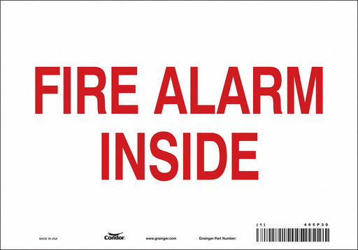 Safety Sign 7 in x 10 in Vinyl