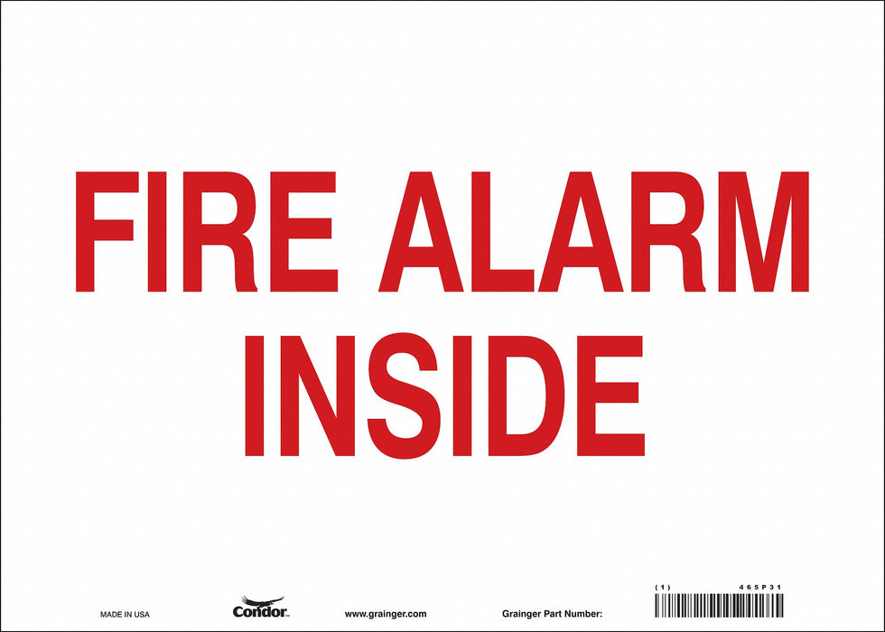 Safety Sign 10 in x 14 in Vinyl