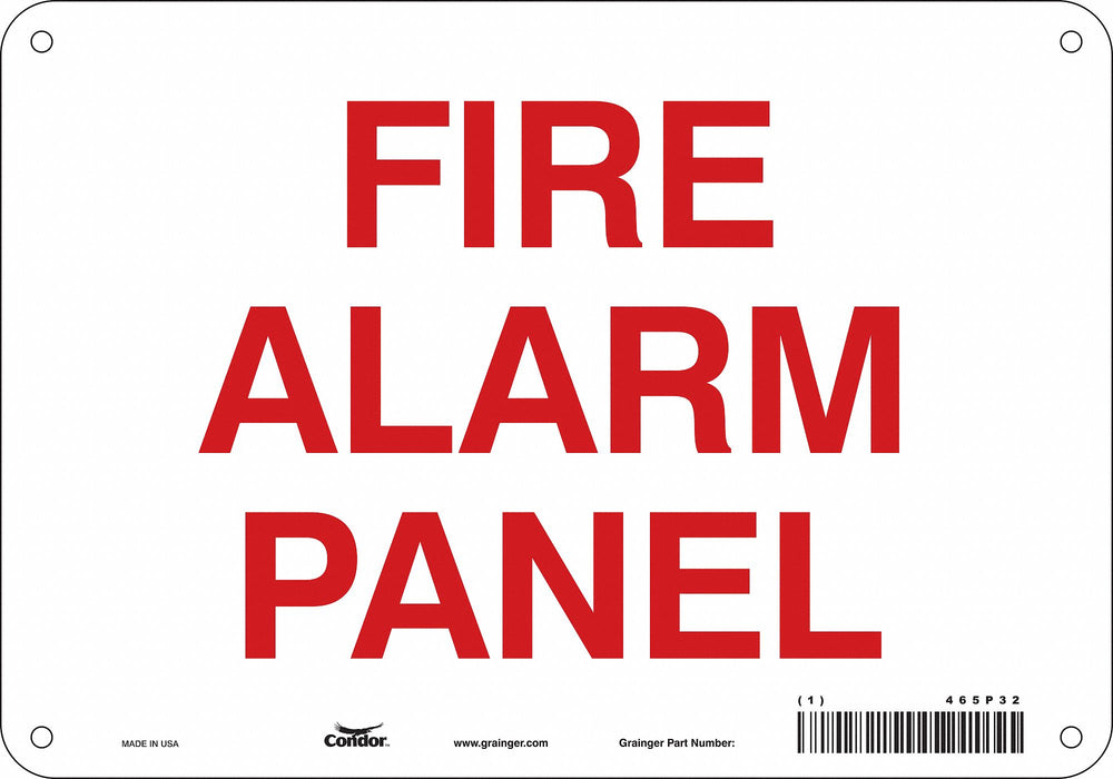 Safety Sign 7 in x 10 in Aluminum