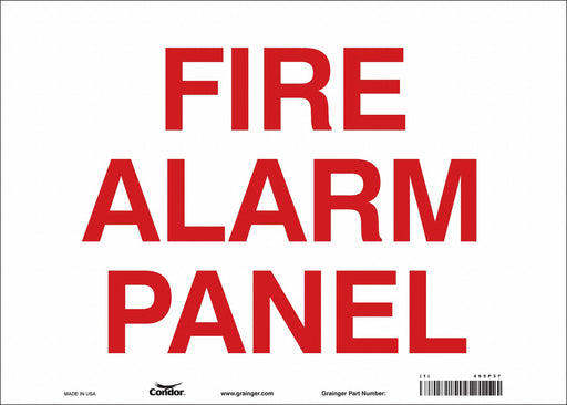 Safety Sign 10 in x 14 in Vinyl