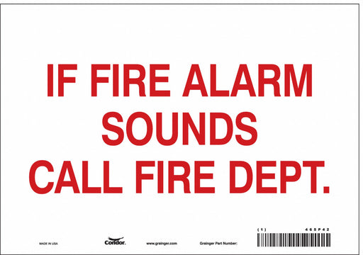 Safety Sign 7 in x 10 in Vinyl