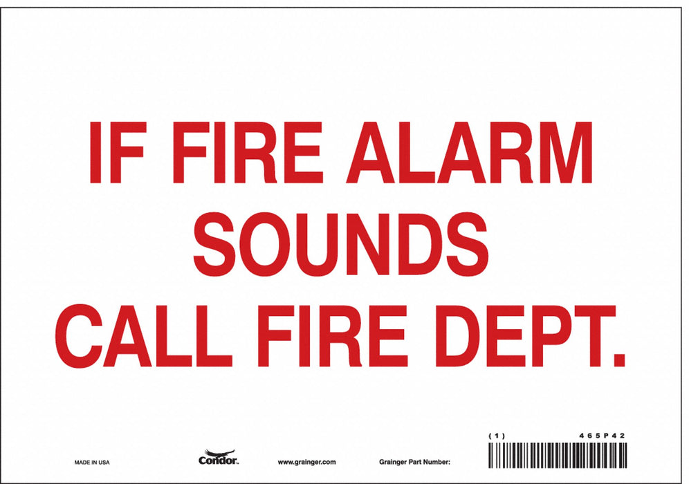 Safety Sign 7 in x 10 in Vinyl