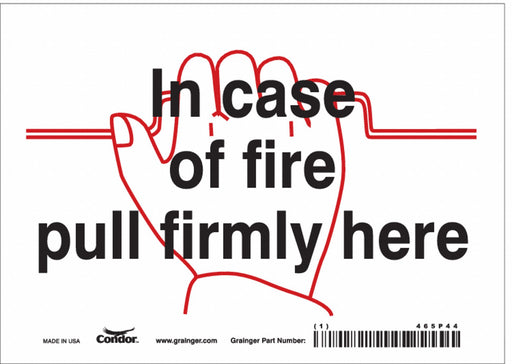 Safety Sign 5 in x 7 in Vinyl