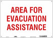 Safety Sign 10 in x 14 in Aluminum