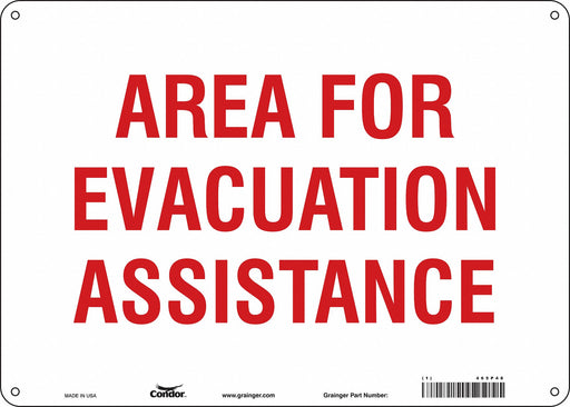 Safety Sign 10 in x 14 in Aluminum