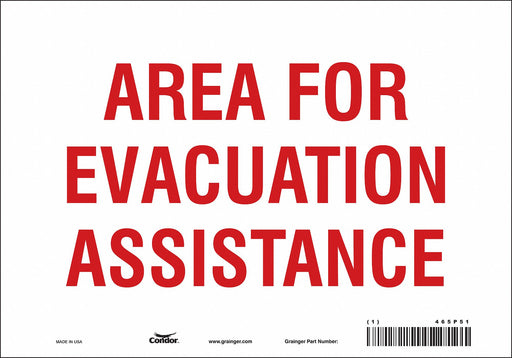 Safety Sign 7 in x 10 in Vinyl
