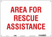 Safety Sign 10 in x 14 in Aluminum