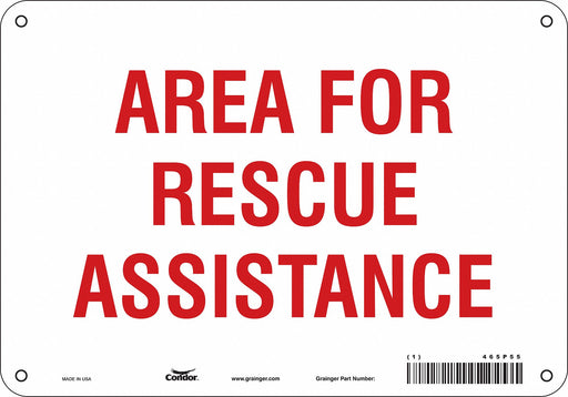 Safety Sign 7 in x 10 in Polyethylene