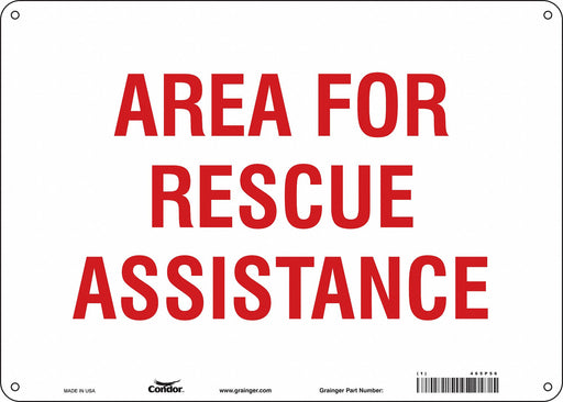 Safety Sign 10 in x 14 in Polyethylene