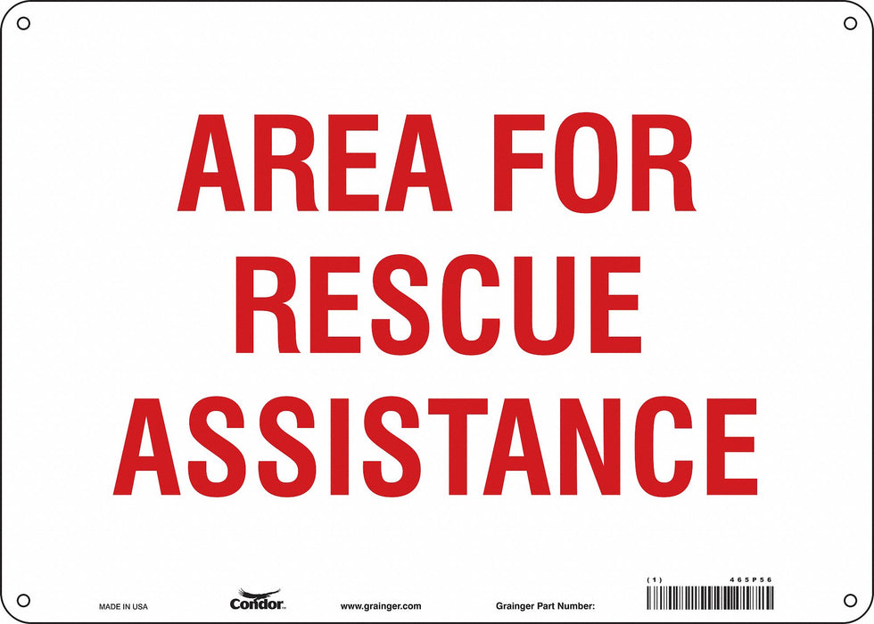 Safety Sign 10 in x 14 in Polyethylene