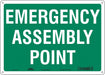 Safety Sign 10 in x 14 in Aluminum