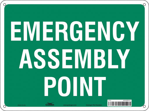 Safety Sign 18 in x 24 in Aluminum