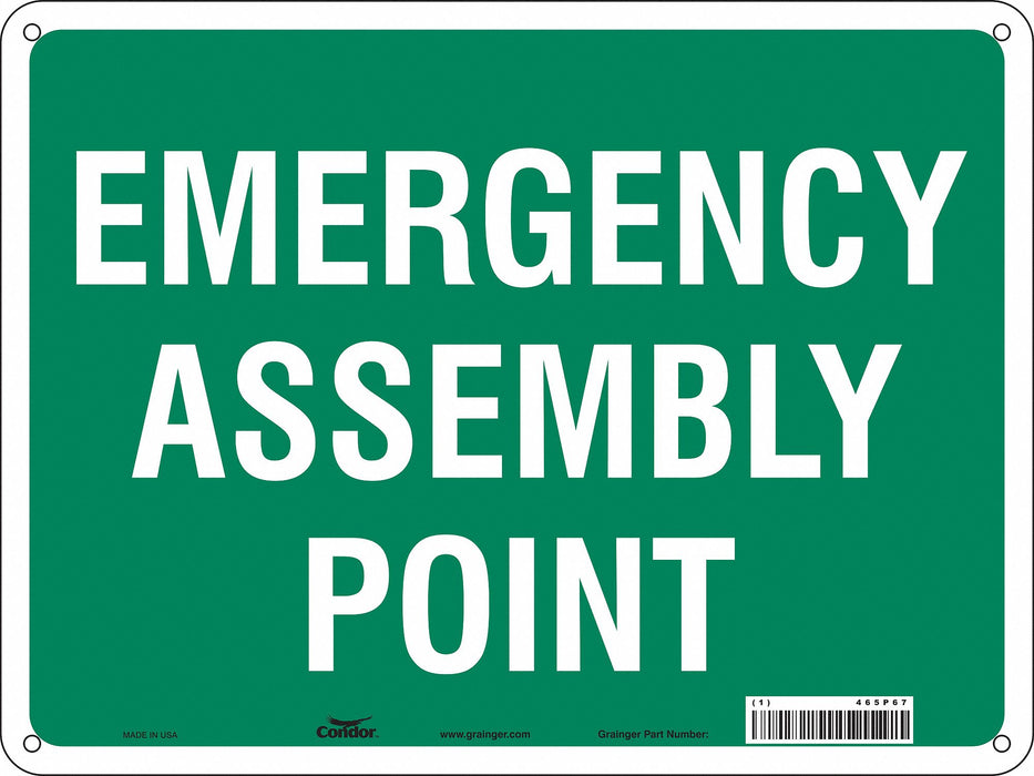 Safety Sign 18 in x 24 in Aluminum