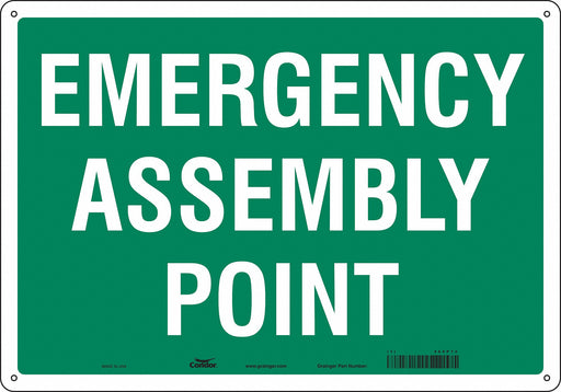 Safety Sign 14 in x 20 in Polyethylene