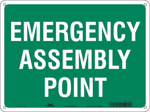Safety Sign 18 in x 24 in Polyethylene