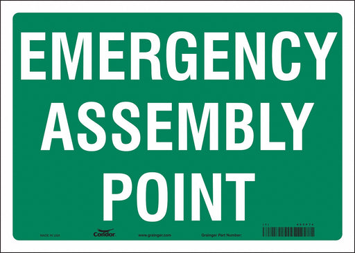 Safety Sign 10 in x 14 in Vinyl