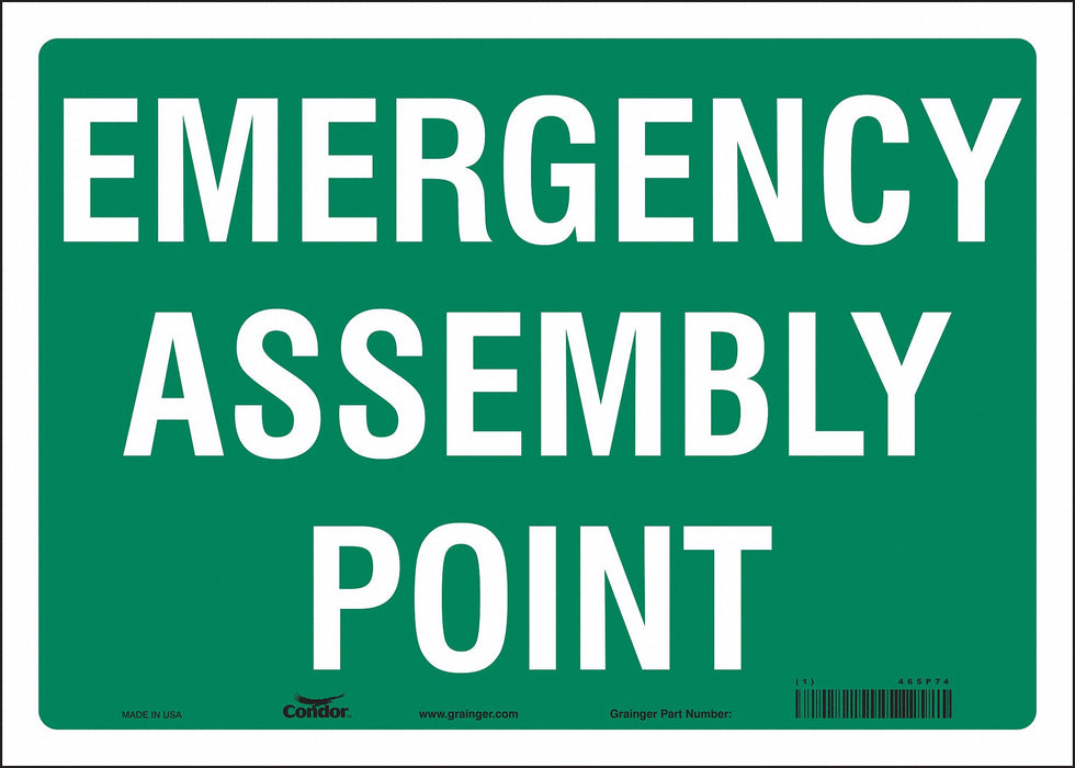 Safety Sign 10 in x 14 in Vinyl