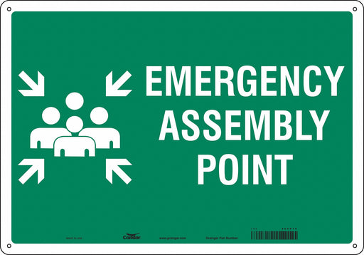 Safety Sign 14 in x 20 in Aluminum