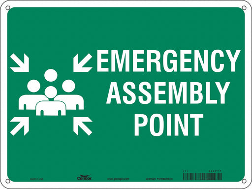 Safety Sign 18 in x 24 in Aluminum