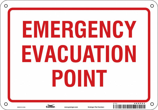 Safety Sign 7 in x 10 in Aluminum