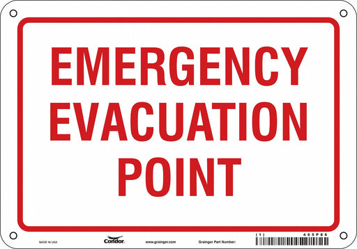 Safety Sign 7 in x 10 in Polyethylene