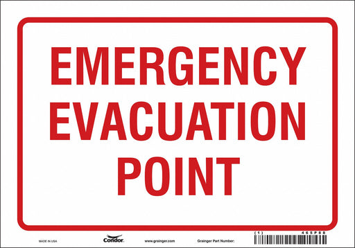 Safety Sign 7 in x 10 in Vinyl