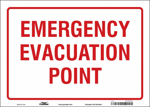 Safety Sign 10 in x 14 in Vinyl
