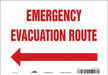 J9664 Safety Sign 7 in x 10 in Vinyl