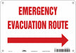 J9665 Safety Sign 7 in x 10 in Aluminum
