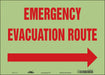 J9665 Safety Sign 10 in x 14 in Glow Vinyl