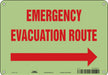 J9665 Safety Sign 7 in x 10 in Polyethylene