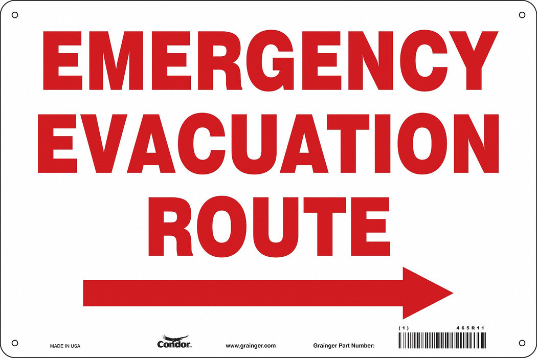 Safety Sign 24 in x 36 in Polyethylene